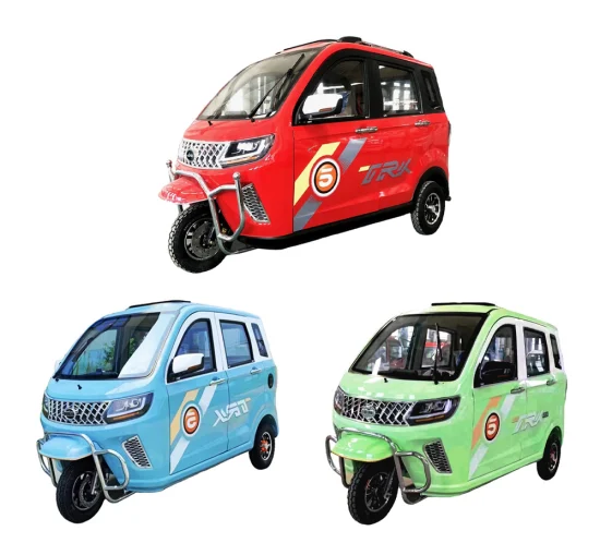 Electric Tricycle 1200W 1500W 1800W Solar Auto Closed Tricycle